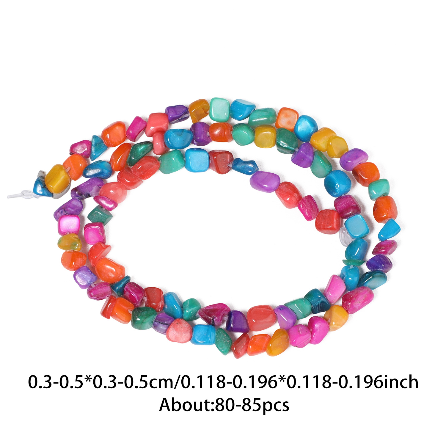 TEMU 3-5mm Natural Stone Colorful Irregular Loose Beads For Gorgeous Bracelets, Necklaces, Earrings, Handicrafts, Jewelry Making Supplies, Women's