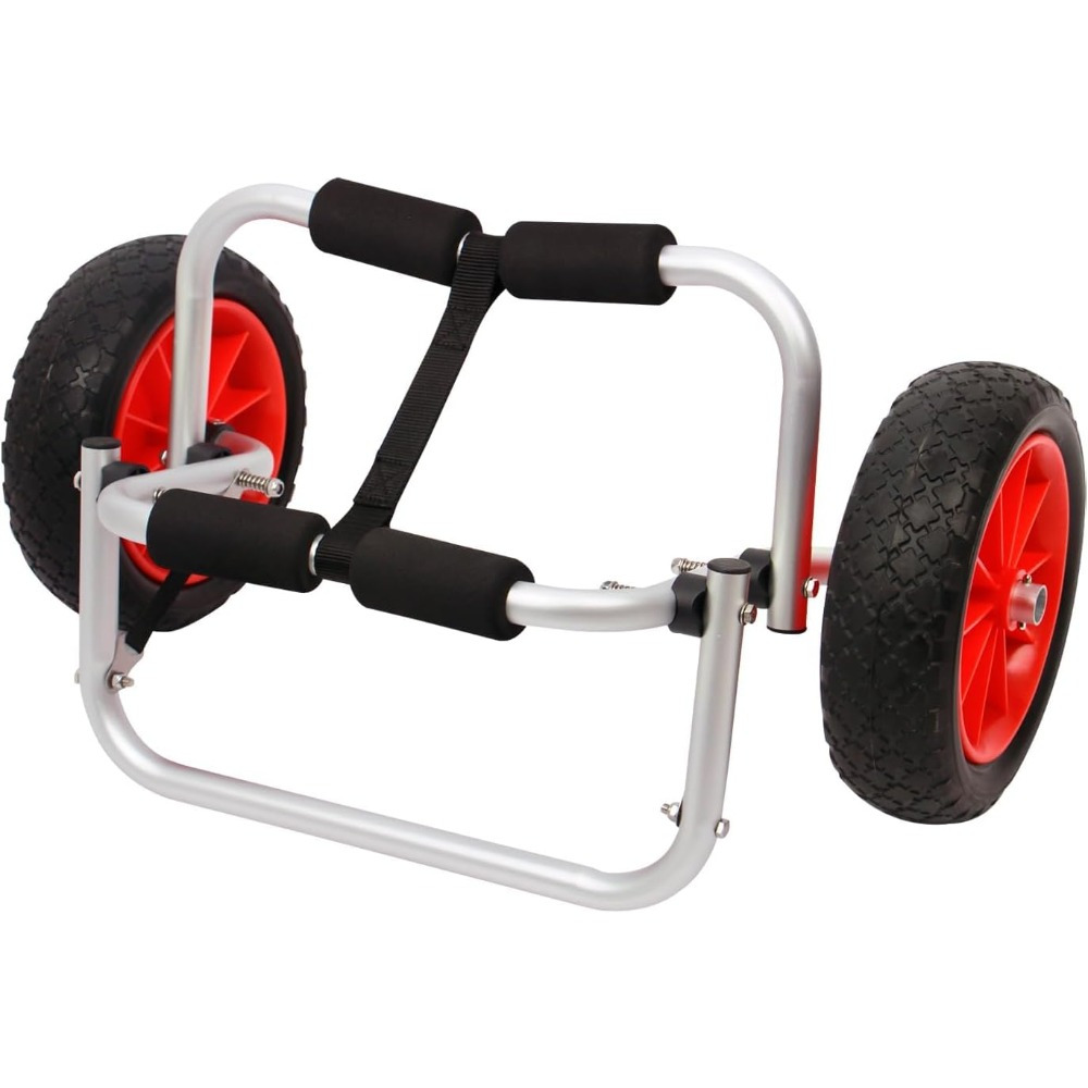 Medium Kayak Trailer With 3 Brackets Kayak & Canoe Transport Trolley Foldable Trolley For Inflatable Boats Trailers And Kayaks (solid Wheels)