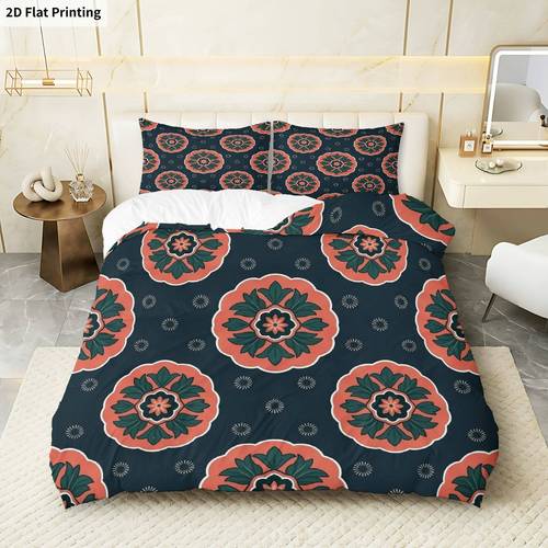 duvet cover 1 duvet cover 2 pillowcases without filler floral geometric theme festival bedding patterns suitable for decoration bedroom living room study hotel