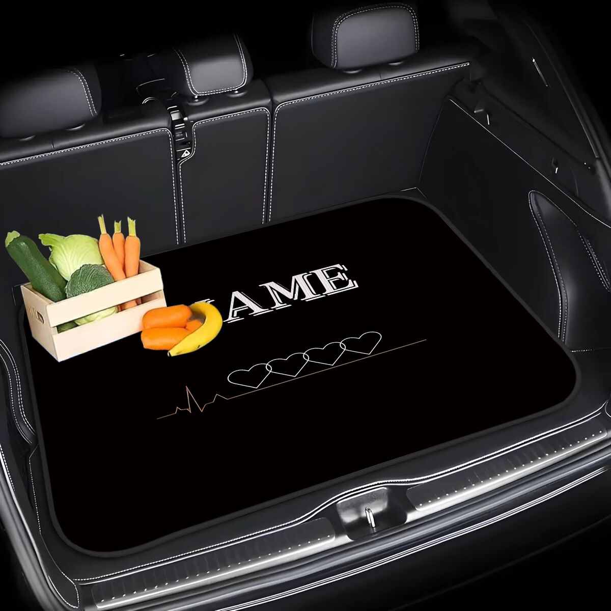 TEMU Una . Alfombrilla de maletero personalizable para vehículos que puede llevar tu para un único. Se a todo tipo de coches. Un regalo ideal para