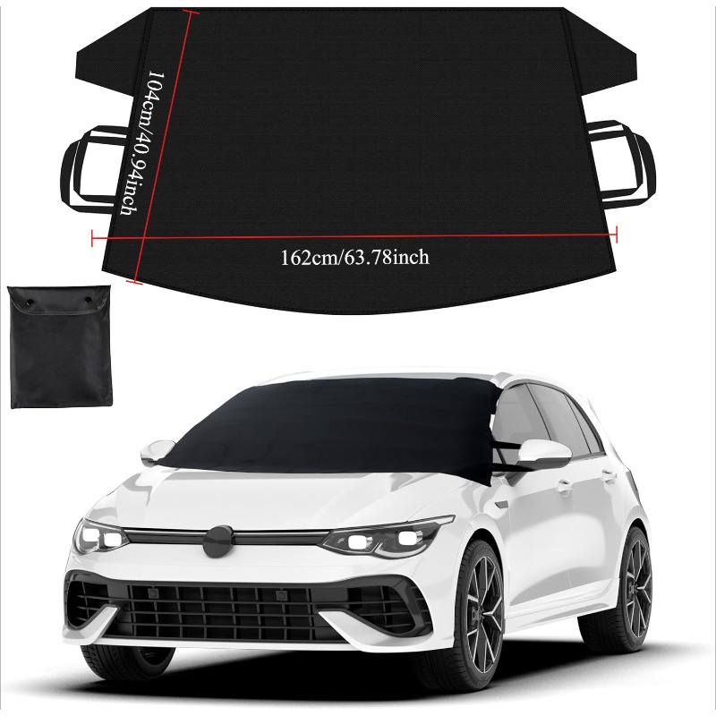 TEMU Ice And Snow Windshield Cover | Heavy Duty 600d Oxford Cloth | Automotive Suv Truck Windshield Protector | Installed Frost Cover | Winter Car