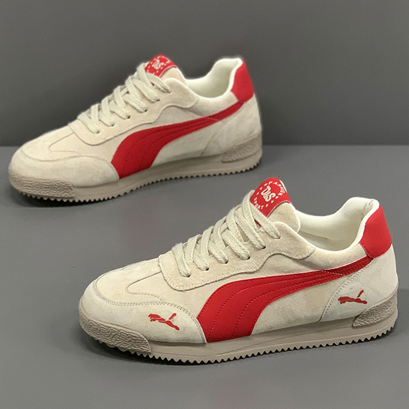 New Fashion Light Luxury Men's Low-Top Comfortable Sneakers, Casual Shoes, Running Shoes, Vintage Style, Comfortable, Lightweight, Anti-Slip, Wear-Resistant, and Versatile