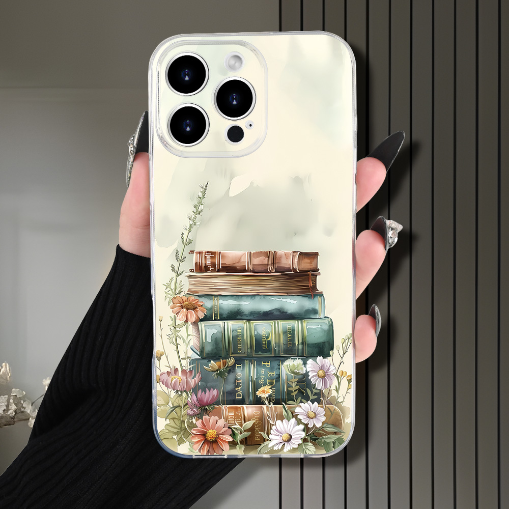 TEMU Phone Case: Popular Creative Cartoon Book Pattern Phone Case, Compatible With Iphone 16/15/14/13/12/11/xs/xr/x/7/8 Plus/pro/max/ - Unisex ,