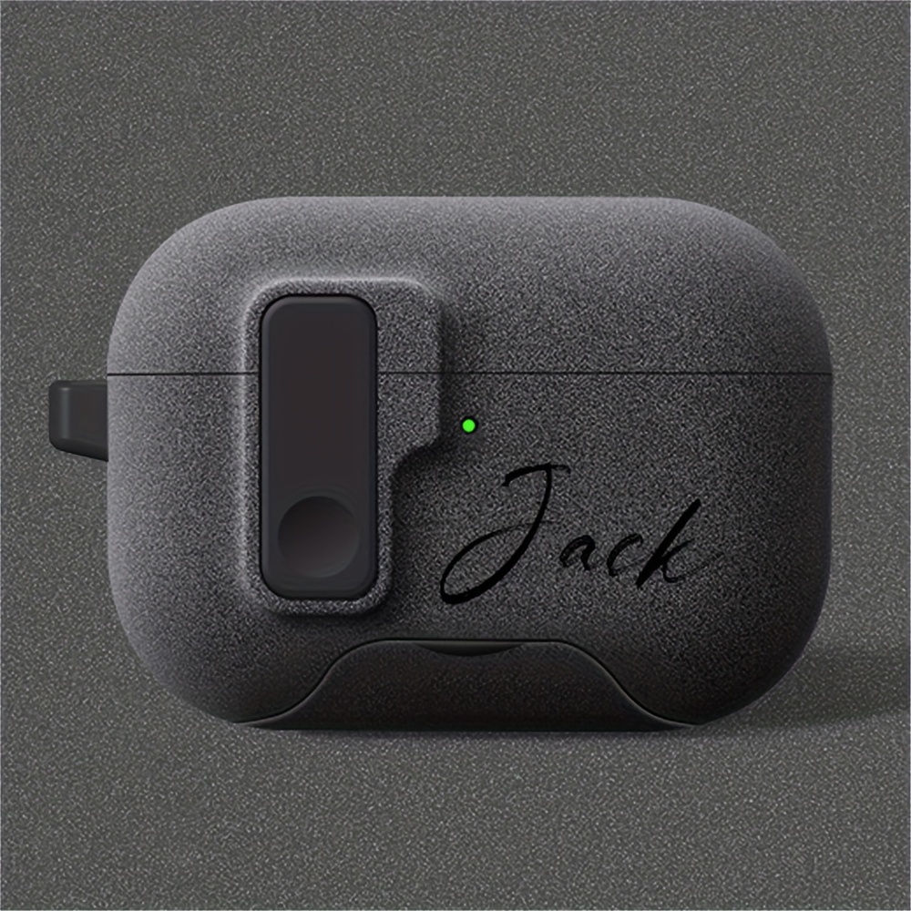 [Customized] Personalized Initial Letter Custom Lock Pop-Up Flashing Earphone Case for 1 2 3 4 Pro 2 Pro 3, a Perfect Gift for Birthdays, Christmas, Halloween, Holiday Gifts, Fits Comfortably, Mobile Accessories, Tech Enthusiasts.