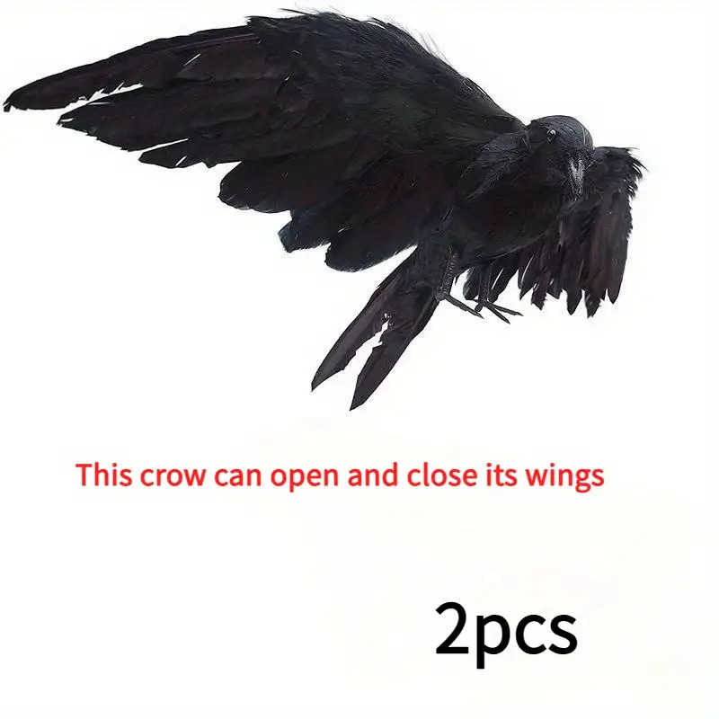 TEMU 2 Realistic Decorations - Halloween Decor | Winged Horror Props | Indoor And Outdoor Haunted House/garden Scenes