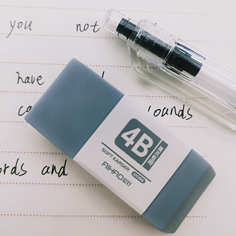 2-Pack Random Color Cube Erasers, 4B Soft Durable