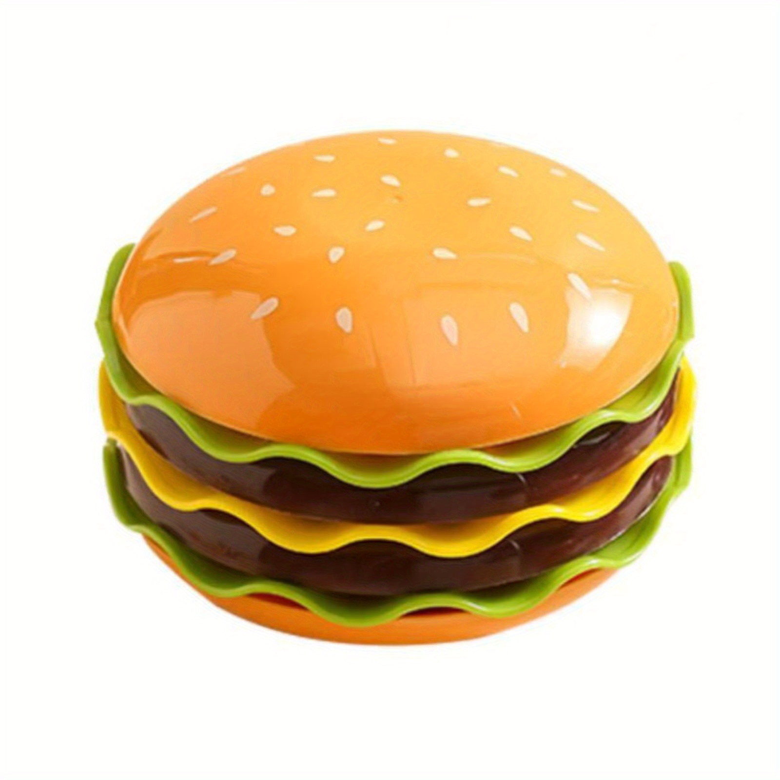 TEMU Bowls Plates Set 7 Layer Stackable Hamburger Dinner Plate Cute Kitchen Salad Plates For Desserts Fruits Pasta