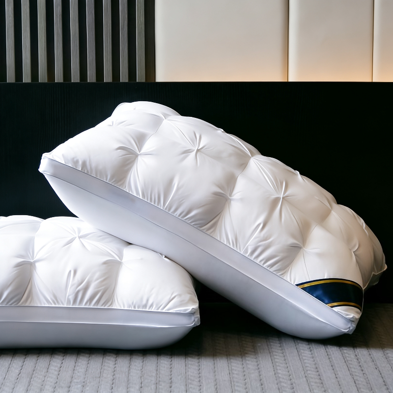 2 Pack 5-Star Hotel Luxury Pillows, Polyester Filling, Suitable for All Seasons. Ideal for RV, Home and Bedroom. Size: 48.26x73.66cm