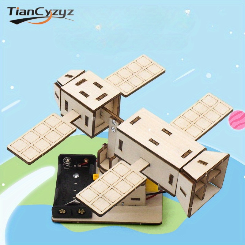 Handmade Cardboard Toy Satellite: Creative Fun for Kids & Adults