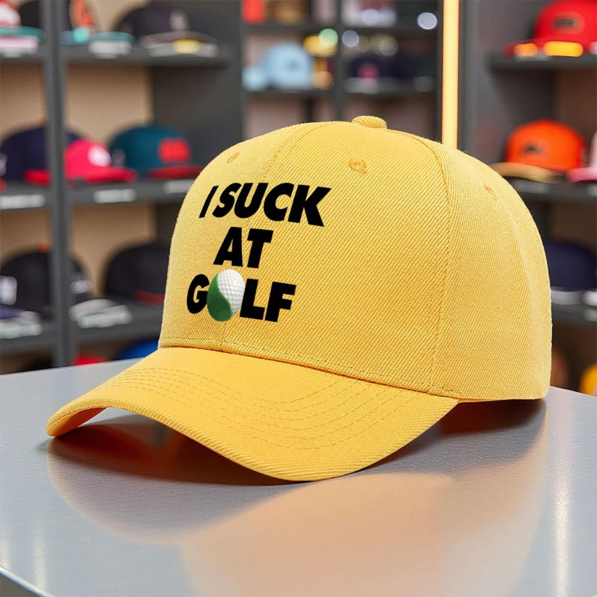 TEMU 1pc Of Humorous Golfer Quote Print, Ideal For And Casual Fashion. This Essential Baseball Cap Is Perfect For Men And Women, In Ten Suitable For