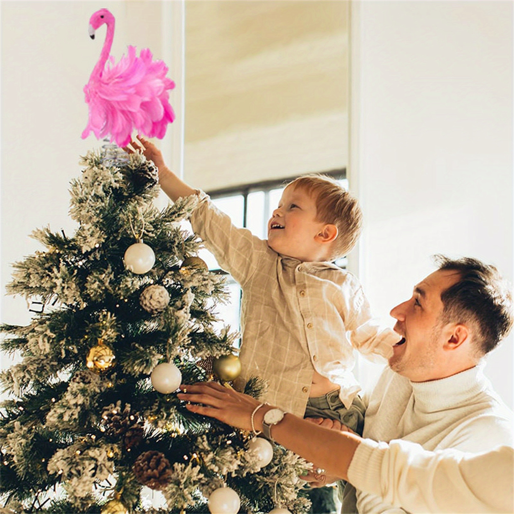 

Tree Topper, Plastic Soft Feathered Bird Decoration, No Electricity Or Battery Needed, For Decor And Party Favors