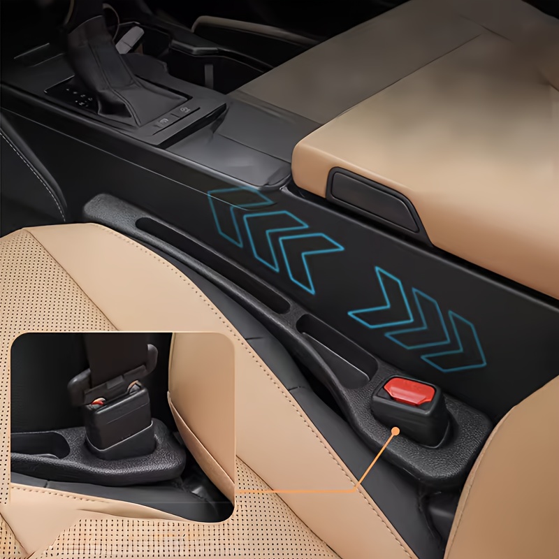 2 vnt. silikoninių automobilio sėdynės sandarinimo juostelių, tinkančių Volkswagen, Hyundai ir kitiems automobilių tarpų šoniniams užpildymo elementams, naudojami automobilio daiktų laikymui