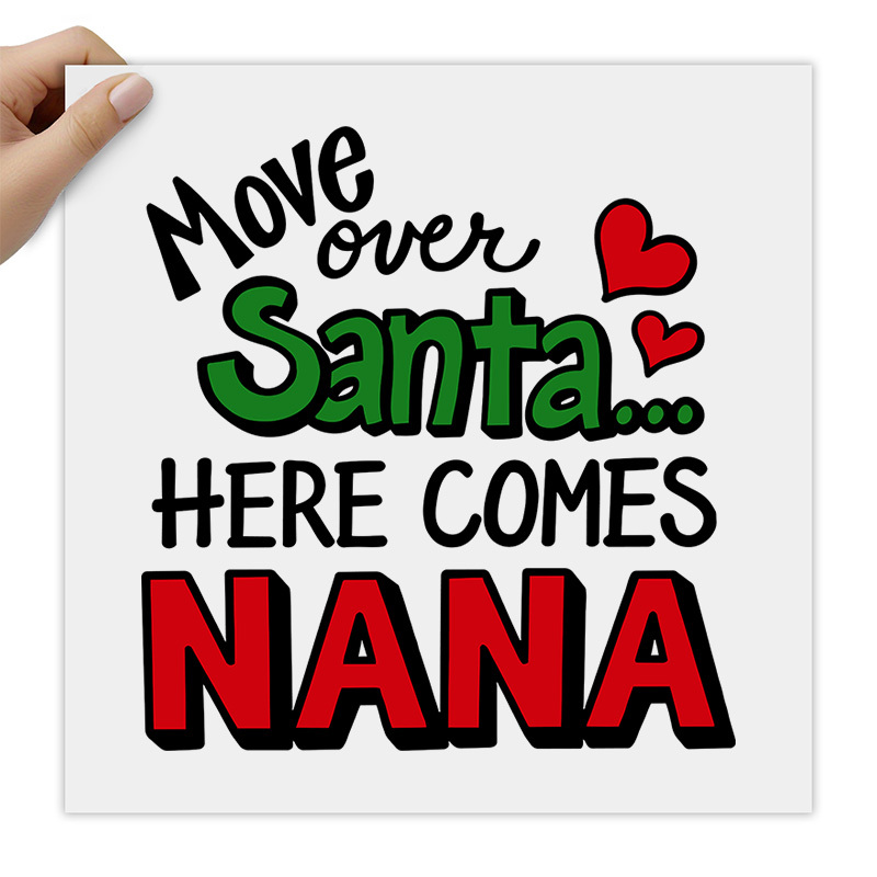 TEMU 1pc-washable Durable Designs Suitable For T-shirts, Jeans, Hoodies, Backpacks, Cushions, Canvas Bags - Fabric Decoration, Funny Christmas Themed