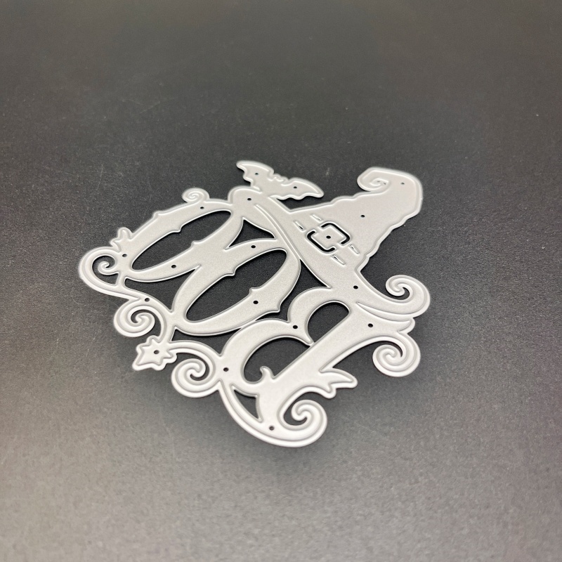 TEMU 1pc Halloween Boo Metal Cutting Die, Suitable For Scrapbooking Crafts, Diy Embossing Templates, And Making Handmade Greeting Cards And Halloween