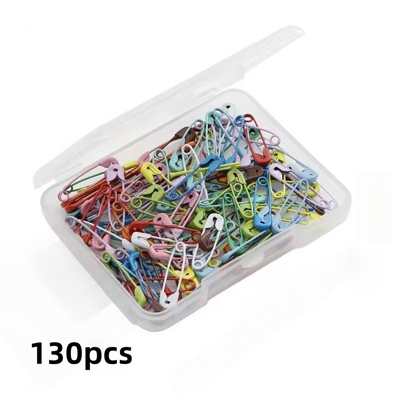 E-shop 130 bunte Sicherheitsnadeln – Kleine Größe, ideal für Handarbeiten, Nähen, Kleidung Accessoires – Unverzichtbar für DIY-Projekte, das perfekte