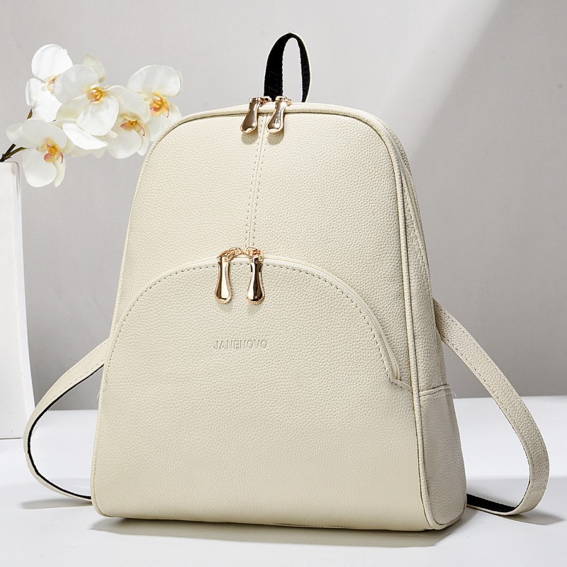 TEMU Women's Large Capacity Backpack - Soft And Comfortable, With Practical Pockets, Zipper Closure, And Comfortable Back Panel, Fashionable Korean ,