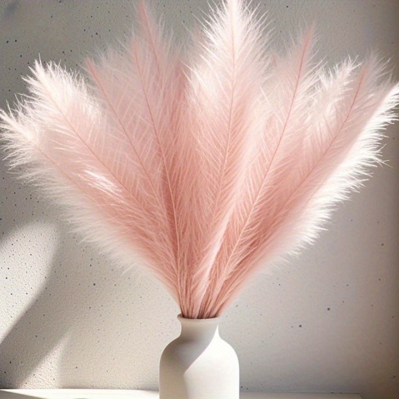 10pcs artificial pampas grass bouquets artificial rose flower plant for home   decoration suitable for living rooms dining tables bedrooms parties weddings excluding vases used for home bohemian decoration flower arrangement