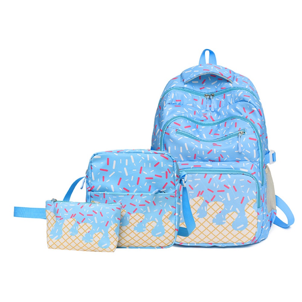 Temu – TEMU Cream Series: Buy A Large Backpack And Small Bags, -piece Set Of Backpacks, Cute School-style Backpacks, Sweet Backpacks