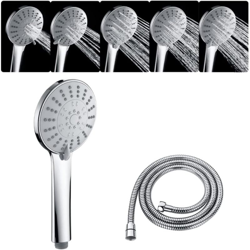 Adjustable 5-Mode High-Pressure Shower Head Kit