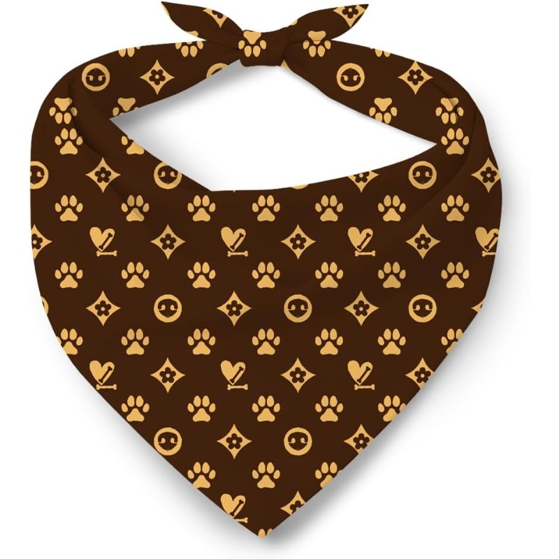 TEMU 1pc 24.8 X 11-inch Dog Bandana, Pet Scarf, Adjustable Comfortable Triangular Dog Bandana, Suitable For Small And Medium Dogs, Reusable Dog Bib,