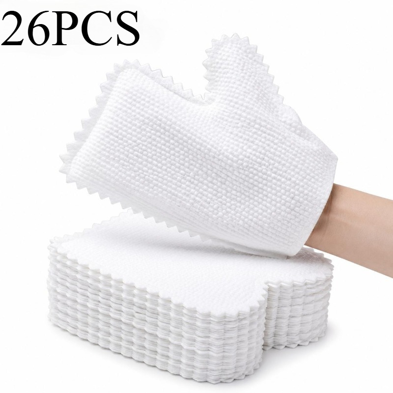 TEMU 26pcs Reusable Microfiber Dusting Gloves, Suitable For Wet And Dry Cleaning Of Kitchens, Bathrooms, Furniture, Glass, Windows, And Car