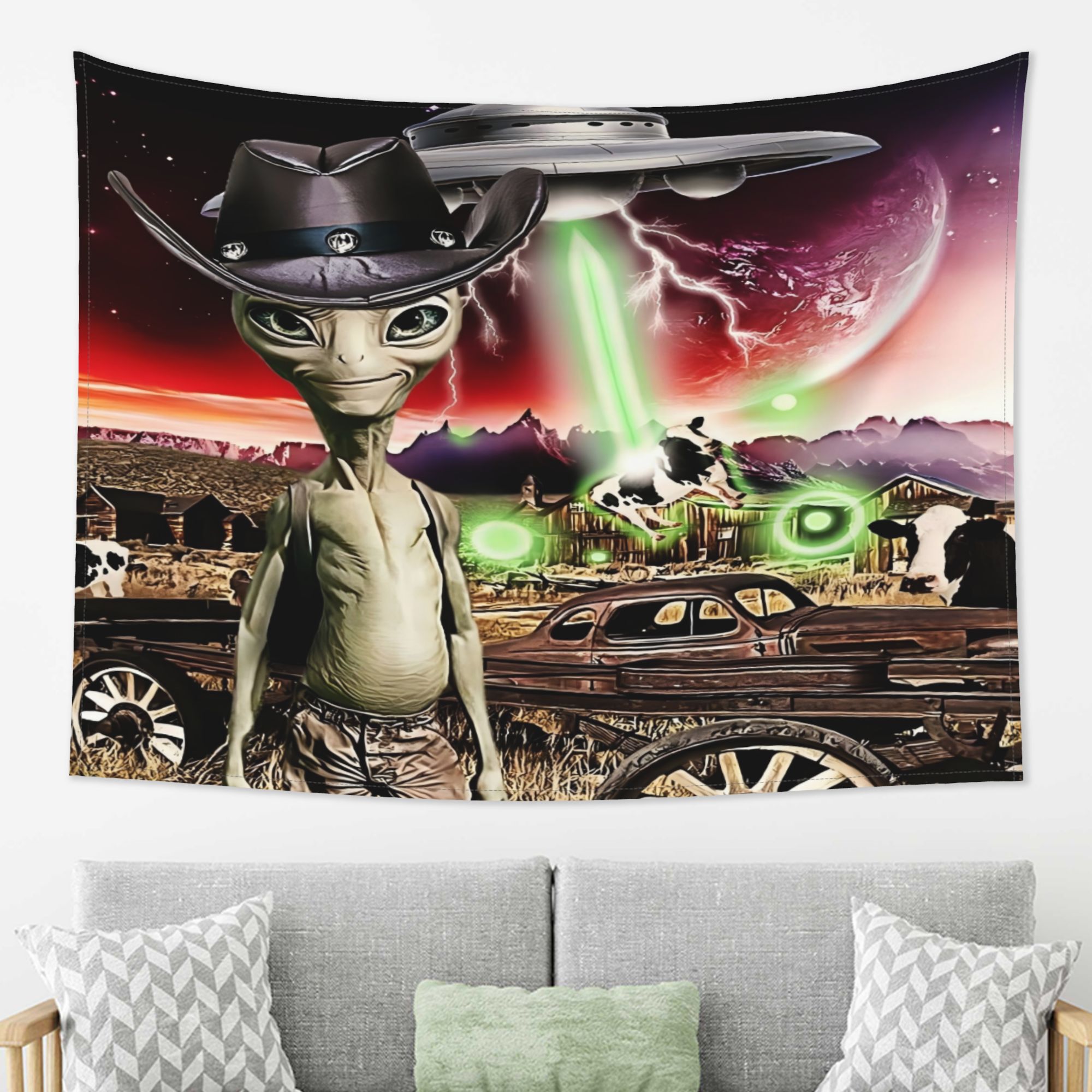TEMU Tapisserie Style au Design Minimaliste, pour , Décoration de Chambre, Convient à Toutes les Fêtes, de Tapisserie Parfait, Tapisserie Murale pour