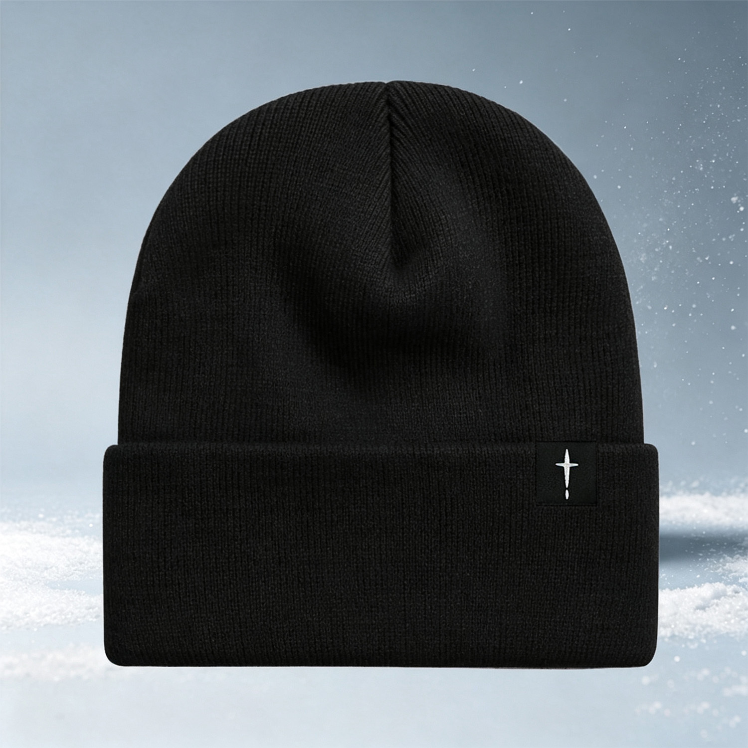 TEMU 1pc Warm Knitted Hat, Suitable For Men And Women, Ideal For Autumn And Winter Wear. For Halloween Cross-pattern Brimless Knitted Hat, Perfect