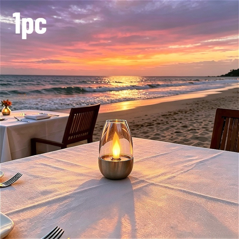 Newly Upgraded Solar-powered Candle Light, Led Candle Lamp With Flickering Flame Effect And Warm , Perfect For Decoration And A Romantic Atmosphere. Suitable For Use In Outdoor Settings Such As Hotel