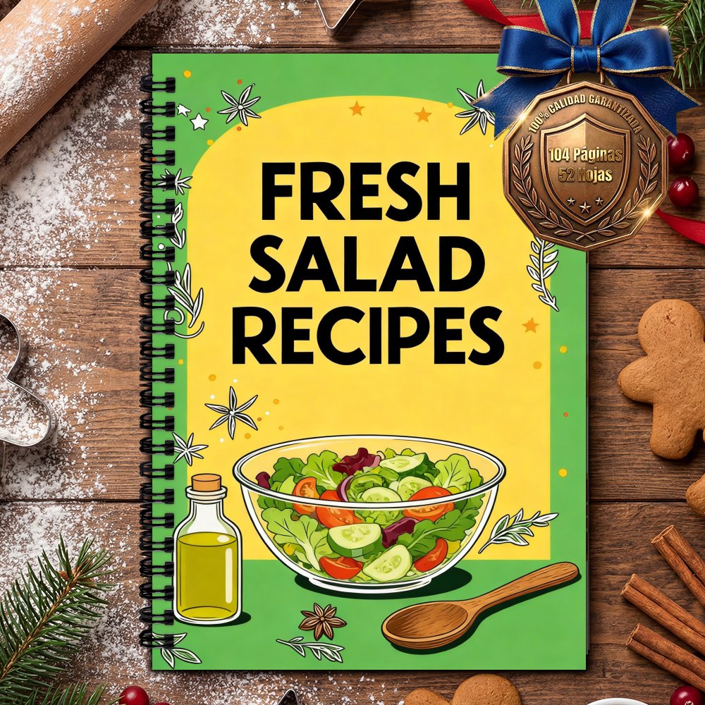 TEMU 1pc Of A X 14.5cm Spiral-bound Hardcover Cookbook In Spanish, Designed For Personal Recipes With Ideas, And Baking. A Stylish Recipe Book Ideal