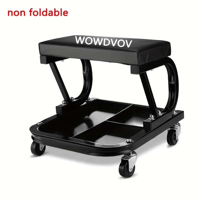2026 neuer 36-zoll 2-in-1 z-creeper sessel, ca. 500 lbs tragkraft, mit verstellbarem rollbarem, faltbarem mechanischem creeper/auto-reparatur-liegesessel, ausgestattet mit 6 2,5-zoll heavy-duty schwenkrädern aus gusseisen. handwerkzeuge/männerwerkzeuge