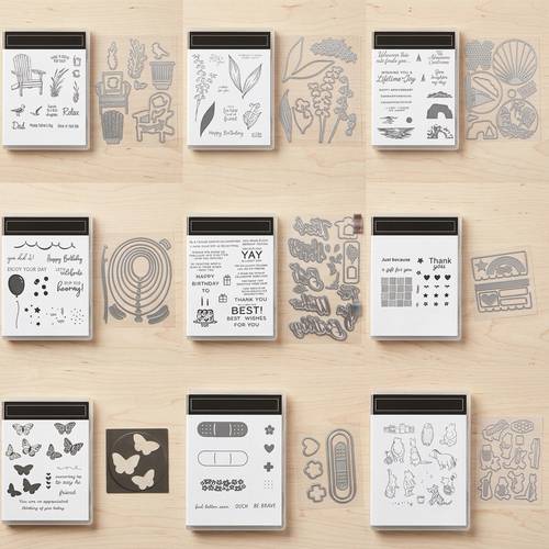 may catalog clear stamp and metal cutting dies sets for scrapbooking photo album diy crafting decorative