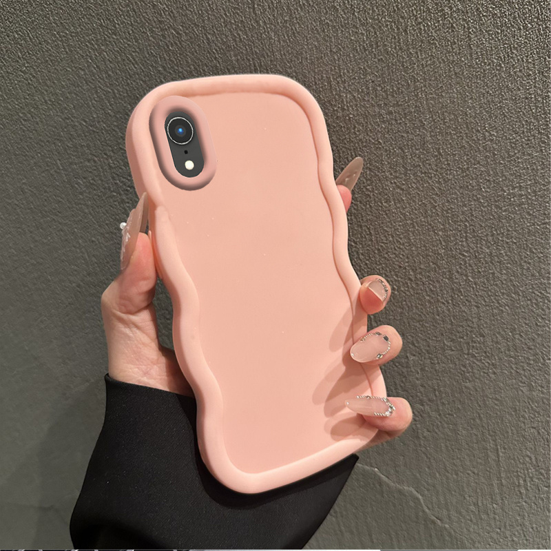TEMU Phone Case: Xr Phone Casesbeautiful Wavy Shapepattern Entertainment Ready Comfortable Feel Suitable For Iphone Xr Case With Durable