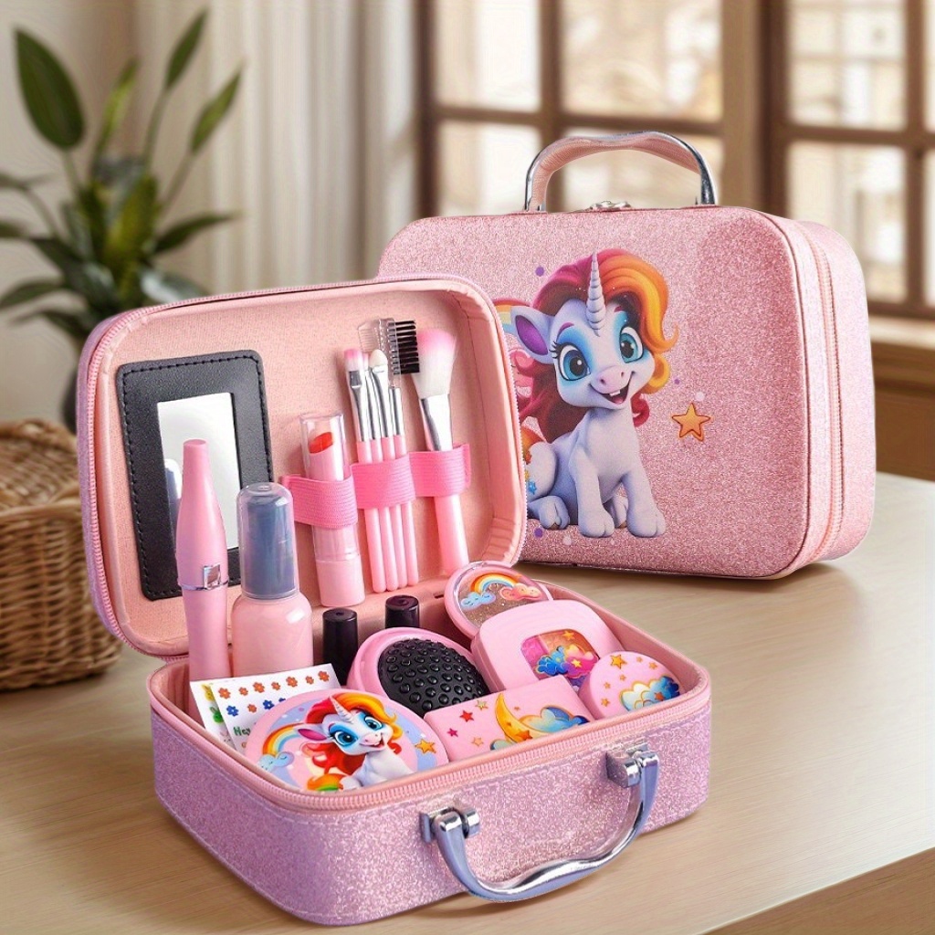 makeup kit for girls childrens simulation cosmetic set makeup set for pretend play girls lipstick eyeshadow nail polish cannot be   ideal christmas and birthday gift for girls ages 3 12