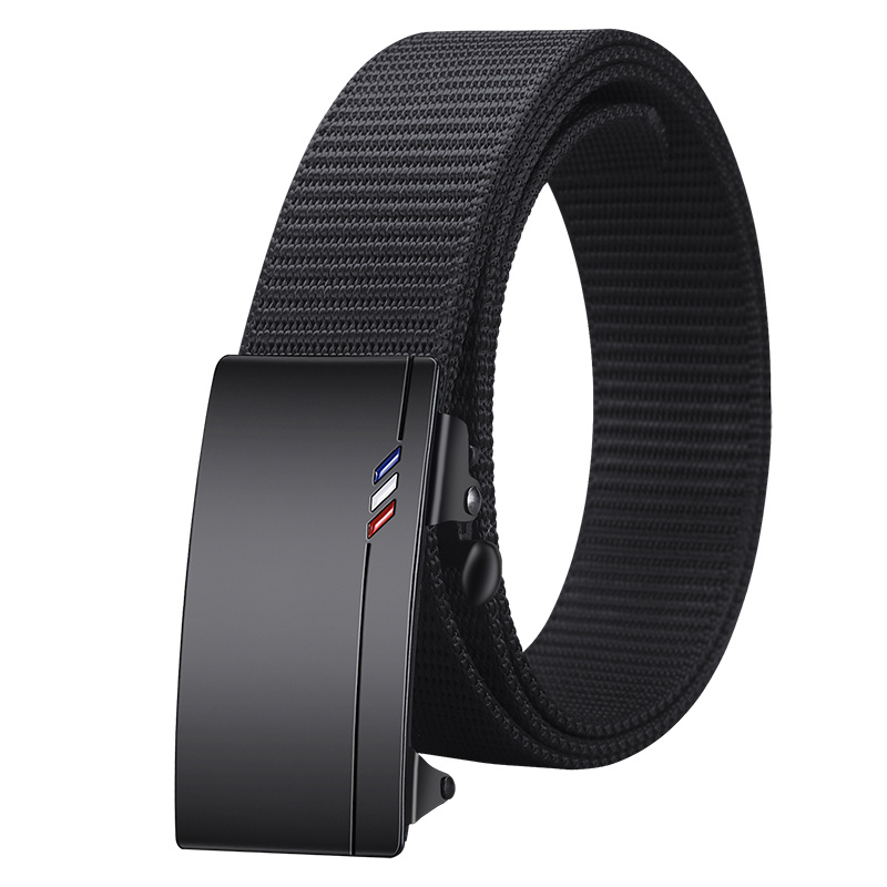 2pcs CKIRUV Men'S Belts with Automatic Iron Buckle Durable PP Material