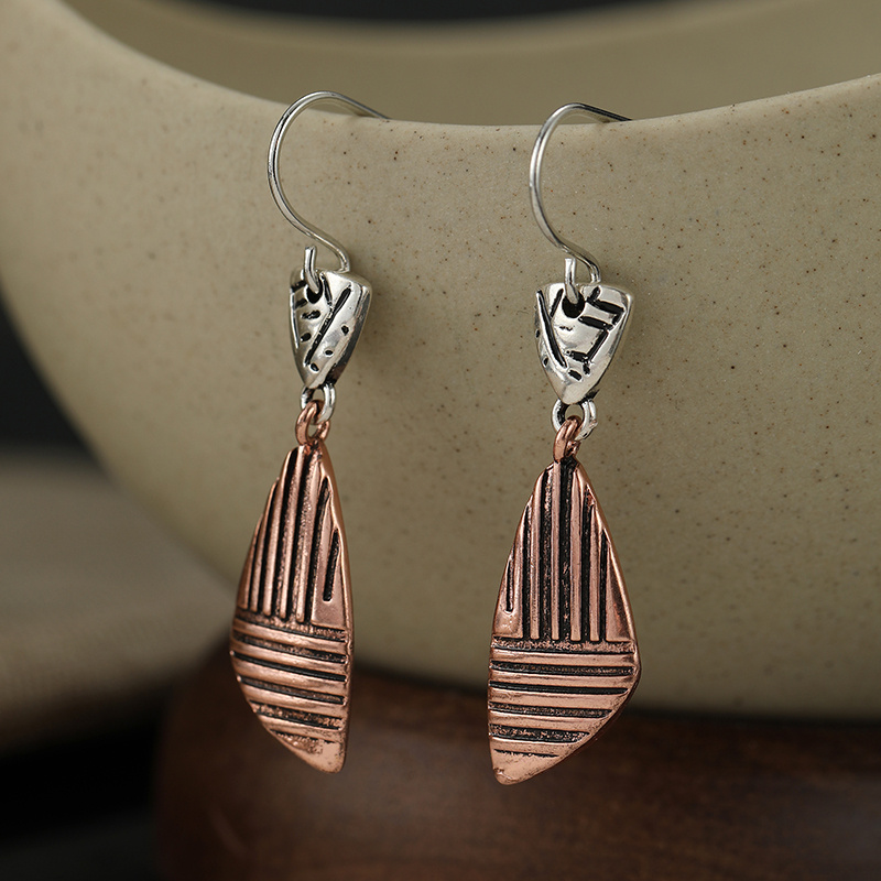 Women's Creativity Carved Pattern Drop Earrings