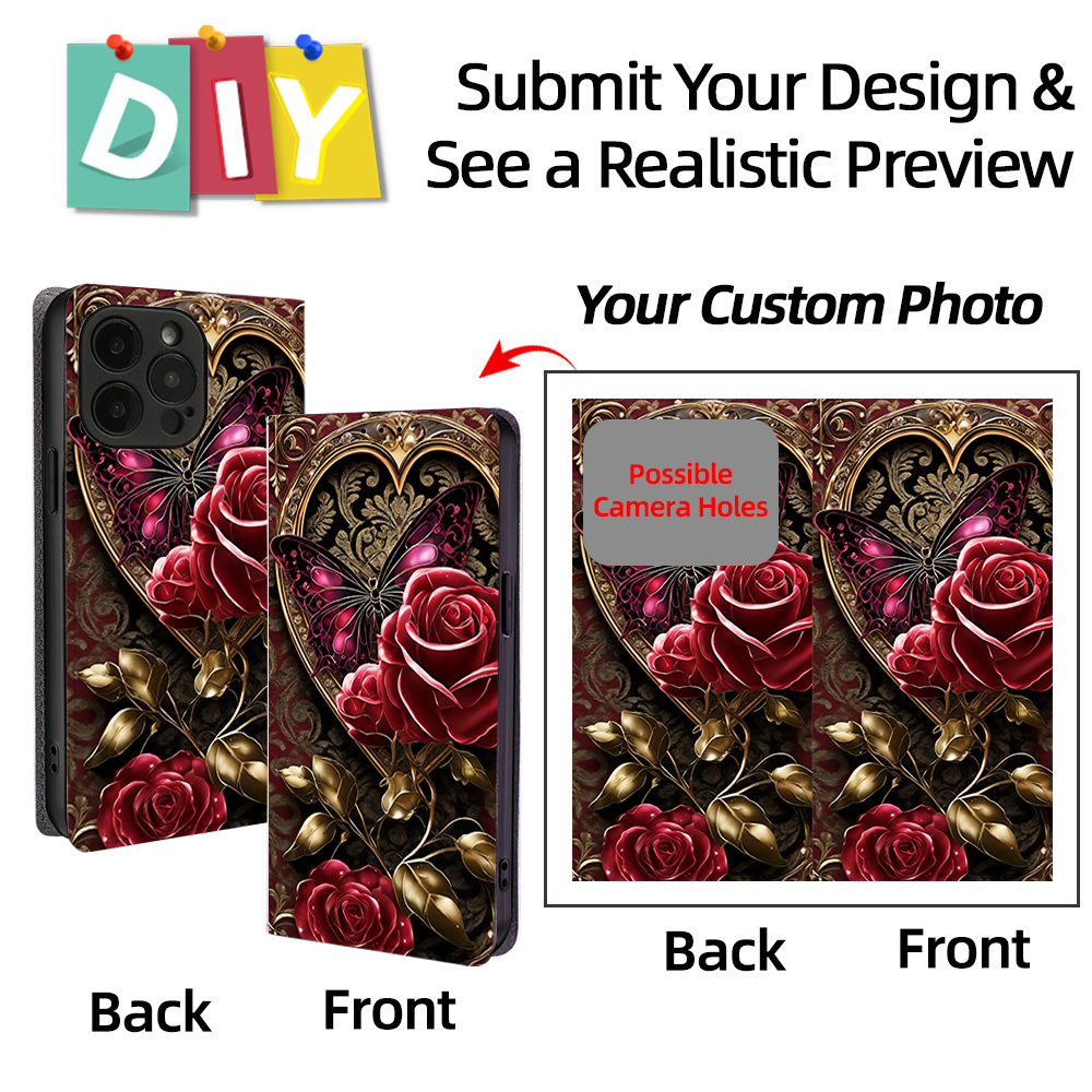 TEMU Phone Case: Diy Custom Painted Uv Printed Phone Case - Customize With Your Own Photos, Landscapes, Pets, Or Personalized Designs. Multiple Card