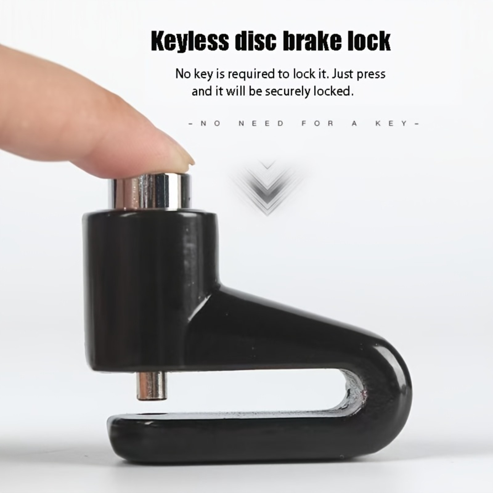 3pcs Heavy-Duty Bicycle Disc Brake U-Lock Set with Keys