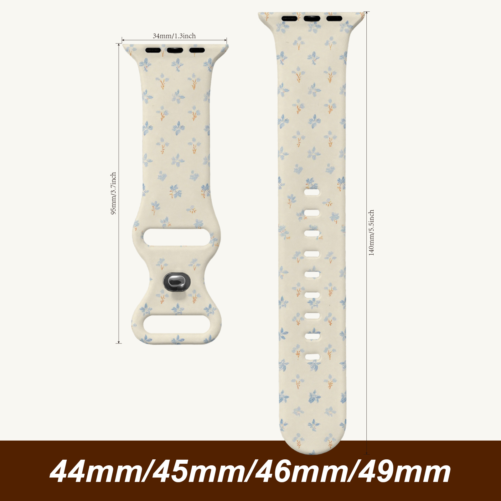TEMU Watch Bands Straps Sweatproof Shockproof Sweat Resistant Fashionable Print Cute Bands Soft Wristband Designer Comfortable Creative New Style