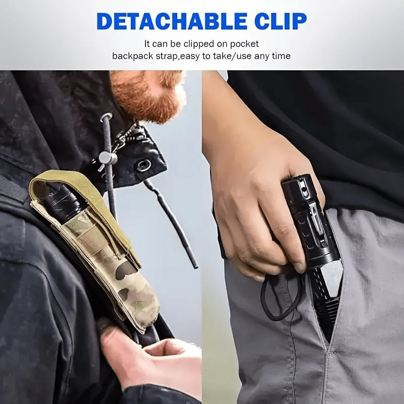 Ultra-Bright LED Flashlight with Adjustable Torch and COB Side Light