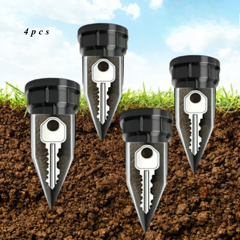 TEMU - Realistic Key Hider, Outdoor Garden Courtyard Lawn Waterproof - Easy To Insert Into Garden Lawn Underground Waterproof And Anti-corrosion