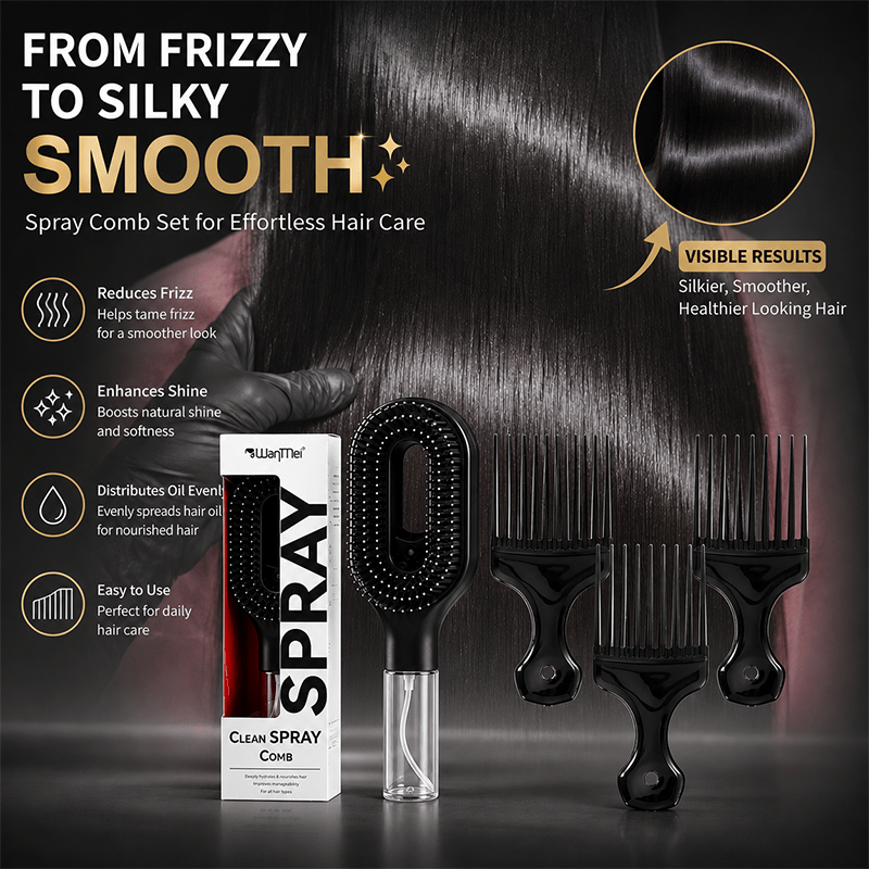 4pcs Refillable Hair Oil Applicator Brush Set