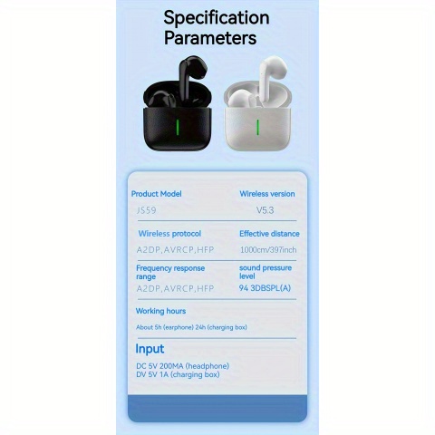 LAN XUN Introducing The Latest Wireless Earbuds with an Exceptionally Long Battery Life- Compact Dual Stereo In-Ear Headphones Designed for Sports And Gaming, Featuring USB Charging And Noise Cancellation for Calls.