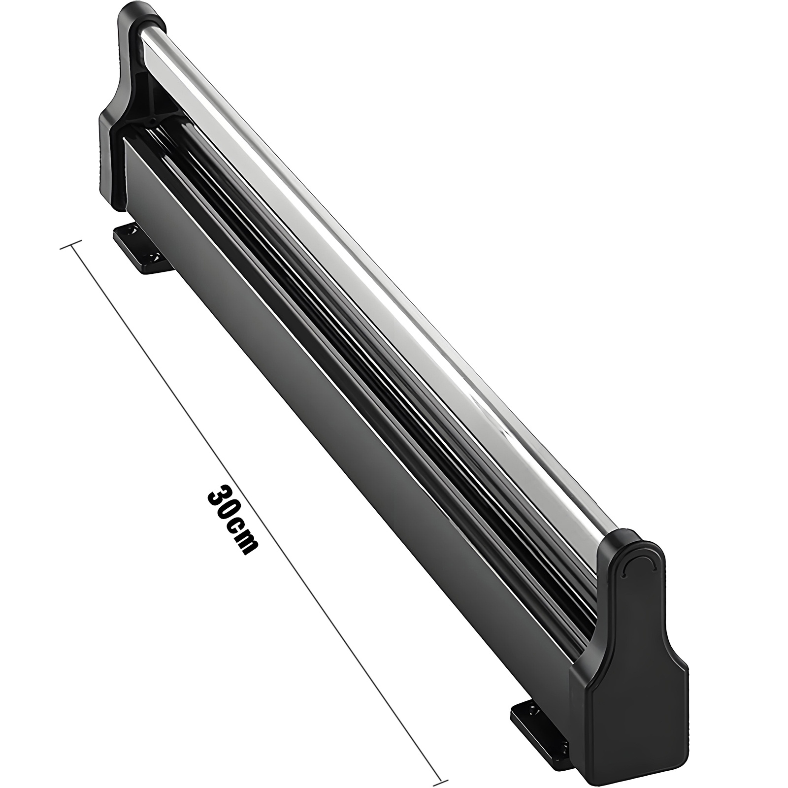 30cm Telescopic Sliding Pull-out Trouser Rack - Adjustable Space- Wardrobe Hanger With Slide , Retractable Pants Hanger Suitable For Closet, Apartment, Dorm, Small Spaces Storage