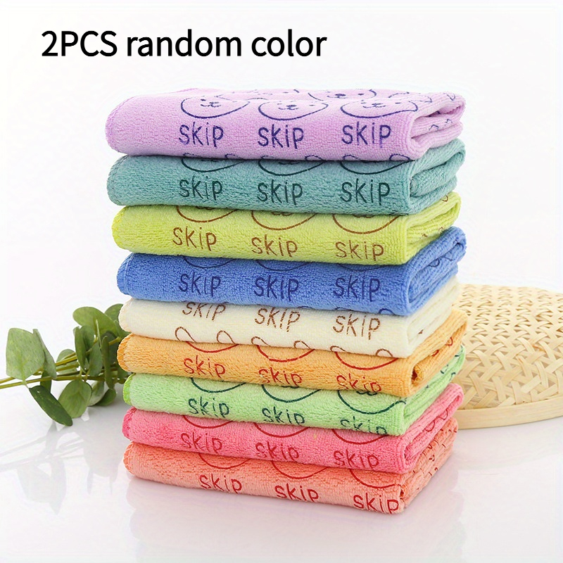 TEMU 20#, 2-pack Pet Towels, 35 X 75 Cm/13.8 X Inches Microfiber Quick-dry Absorbent Towel For Cats And Dogs, Non-shedding, Random Color