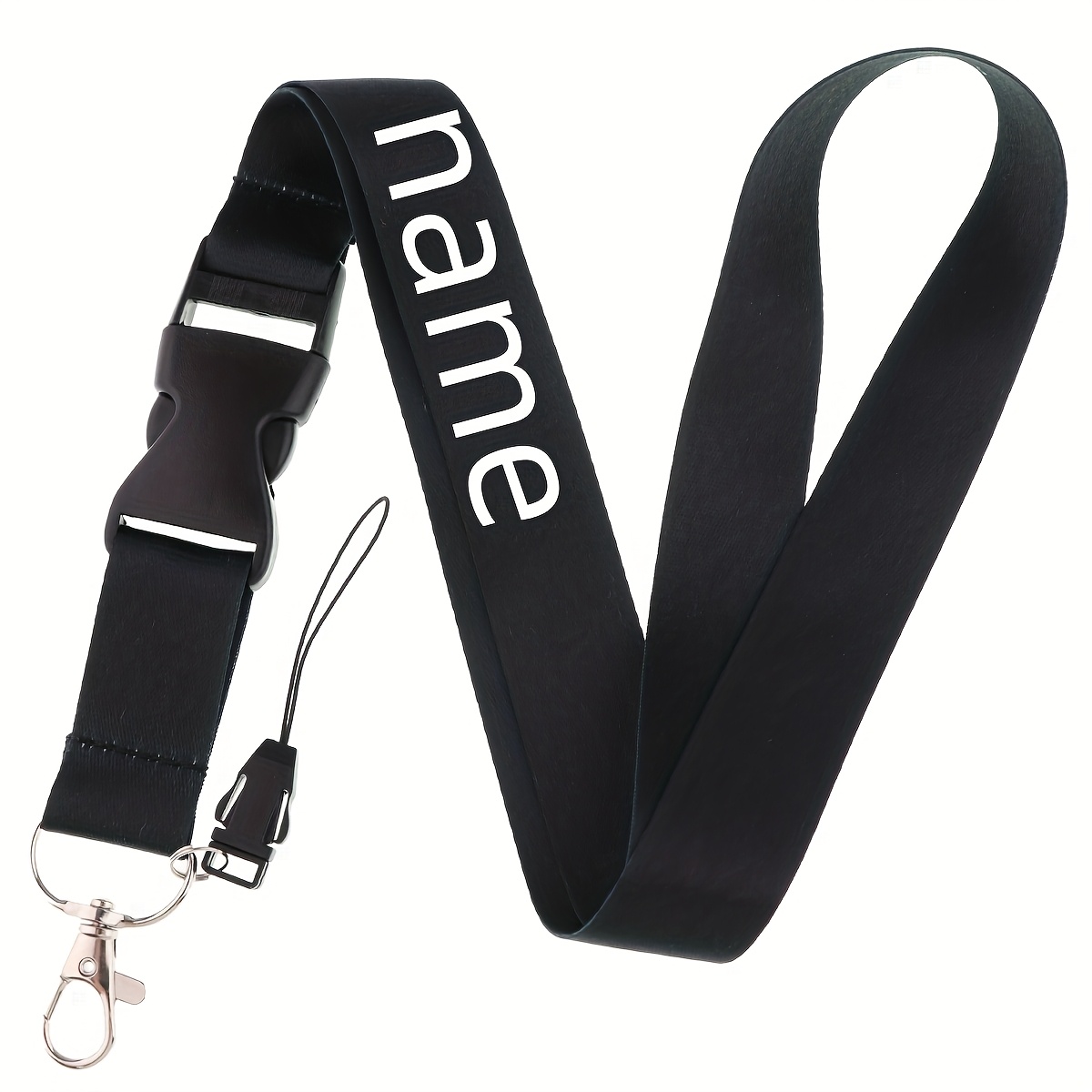 TEMU 2d 1 Custom Name Lanyard, In Multiple Colors With Custom Printable Straps. Specifically Designed For Sports, A Suitable Gift For Office, School,