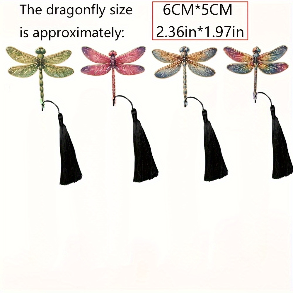 TEMU 4pcs Bookmarks- Soft Tones, Gre, Teachers' Day, Housewarming- Decorative Desktop Ornaments For Readers, Students, Enthusiasts, Colorful Design,