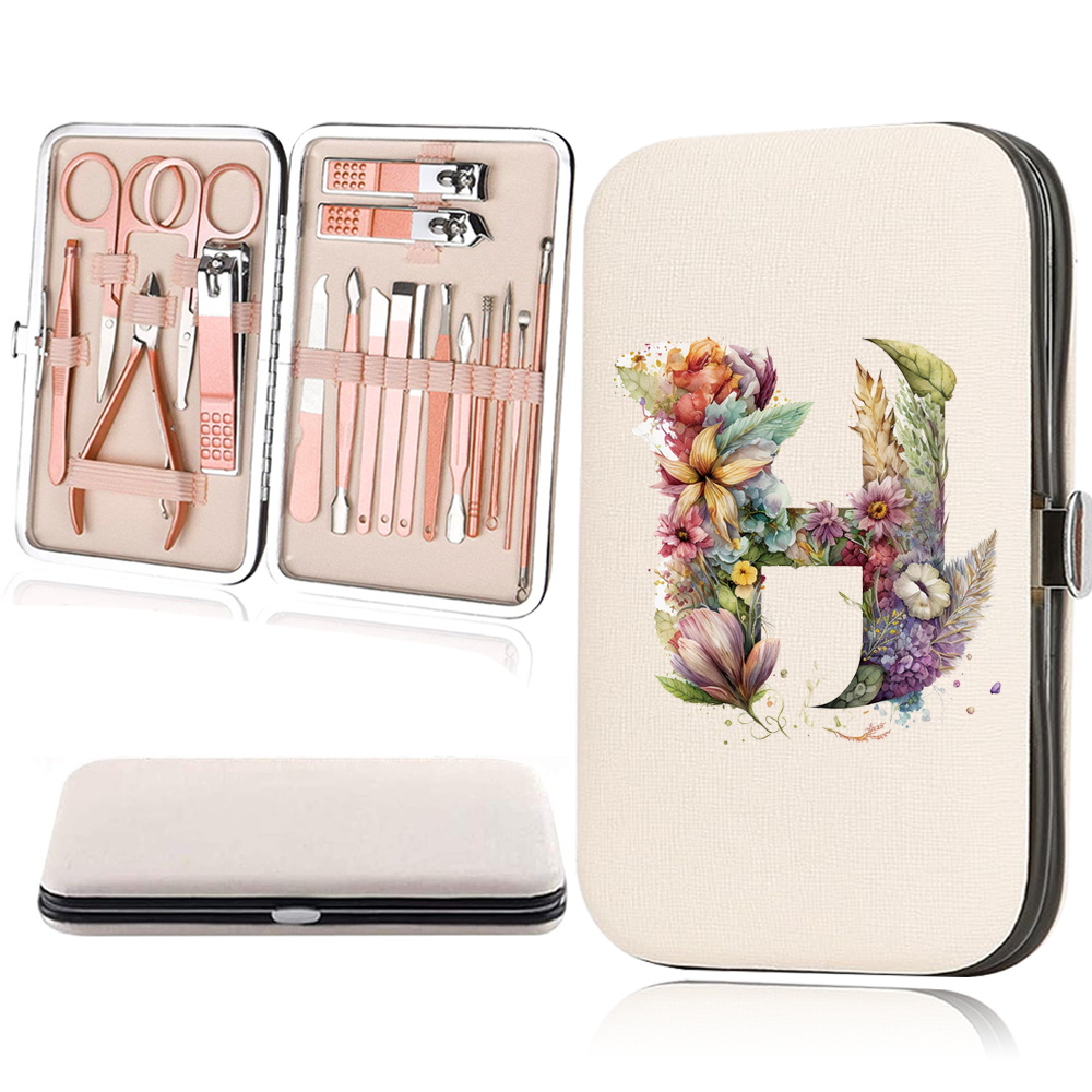18pcs Essential Travel Nail Clipper Set with Organizer Case