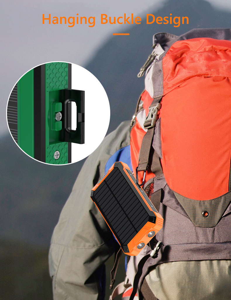 42800mah solar mobile power bank wireless charger built in   six outputs 15w fast charging mobile power bank suitable for all mobile devices three   with dual flashlights solar charger Product details 2