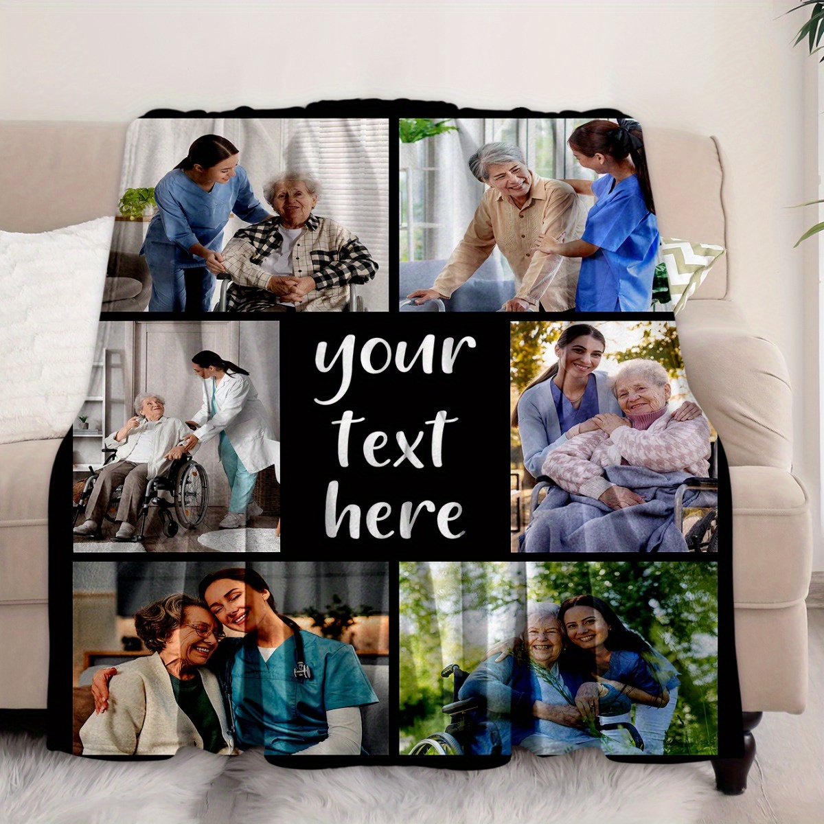 280Gsm Custom Blanket for Nurse Day