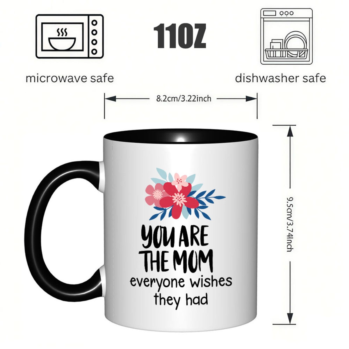 1pc   for mom you are the mum   flowers   perfect mothers day birthday gift ideal for home decor and   gift for momcoffee cup ceramic coffee mug for best friend anniversary gift holiday gift   1